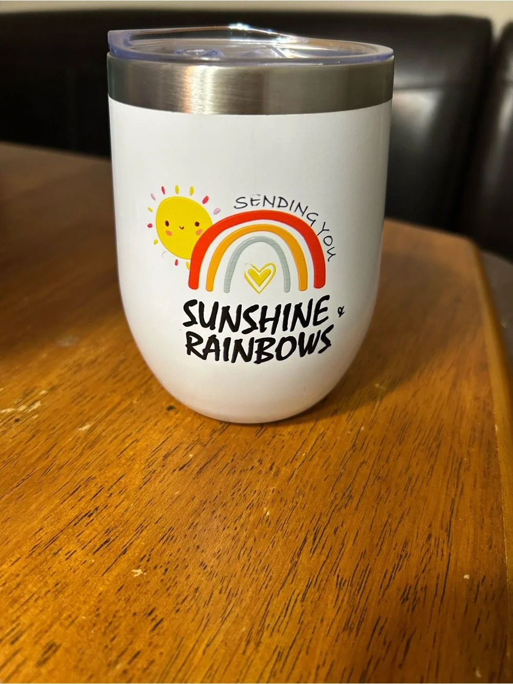 Sunshine & Rainbows White Insulated Tumbler